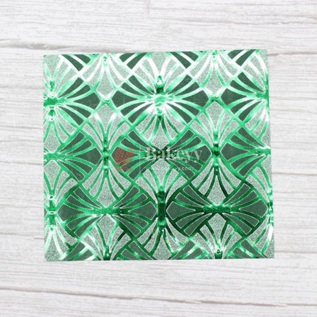 Glitter Matt Chocolate Wrappers | Green Colour with Designed works - Bakeyy.com - India - Glitter Matt Chocolate Wrappers | Green Colour with Designed works - Default Title