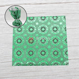 Glitter Matt Chocolate Wrappers | Green Colour with Green Round Design works - Bakeyy.com - India - Glitter Matt Chocolate Wrappers | Green Colour with Green Round Design works - Default Title