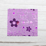 Glitter Matt Chocolate Wrappers | Purple Colour with Purple Flower Design works - Bakeyy.com - India - Glitter Matt Chocolate Wrappers | Purple Colour with Purple Flower Design works - Default Title