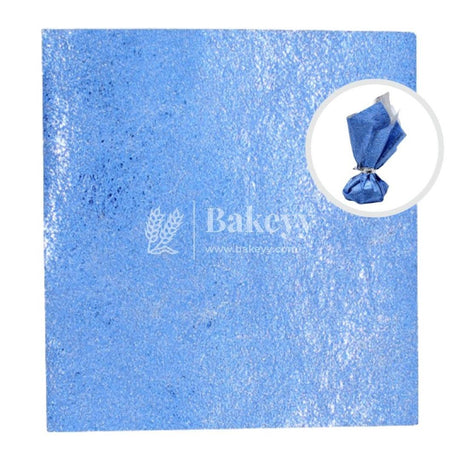 Glitter Matte Chocolate Wrappers | Blue Colour - Bakeyy.com - India - Glitter Matte Chocolate Wrappers | Blue Colour - Default Title