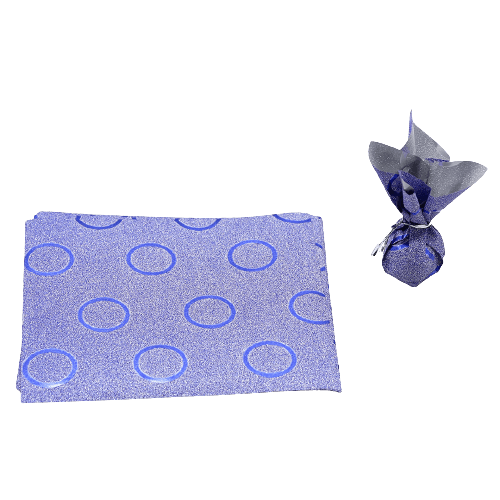 Glitter Matte Chocolate Wrappers | Blue Colour | Pack of 80 - Bakeyy.com - India - Glitter Matte Chocolate Wrappers | Blue Colour | Pack of 80 - Default Title