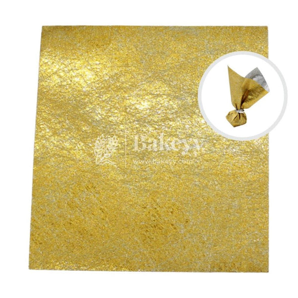 Glitter Matte Chocolate Wrappers | Gold Colour - Bakeyy.com