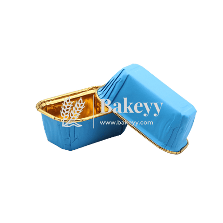 100 g Gold Bake and Serve Rectangle Mould | Paper Baking Mould | Plum Cake Bar Mould | Pack of 50 - Bakeyy.com - India - 100 g Gold Bake and Serve Rectangle Mould | Paper Baking Mould | Plum Cake Bar Mould | Pack of 50 - Default Title