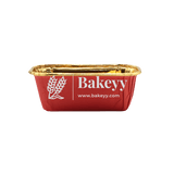 Gold Bake and Serve Rectangle Mould 100 g | Paper Baking Mould | Plum Cake Bar Mould | Pack of 50 - Bakeyy.com - India - Gold Bake and Serve Rectangle Mould 100 g | Paper Baking Mould | Plum Cake Bar Mould | Pack of 50 - Default Title