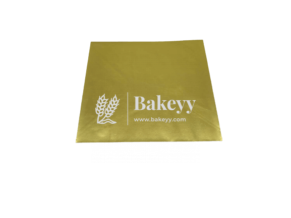 Gold Chocolate Wrapper |12x11.5cm Size | Matte Finish - Bakeyy.com