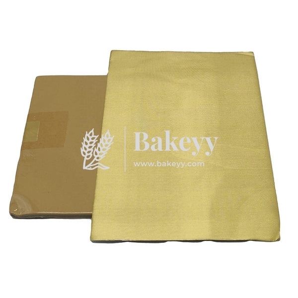 Gold Chocolate Wrapping Paper - Aluminium Embossed Foil | 7x10" Size | Pack of 200 - Bakeyy.com