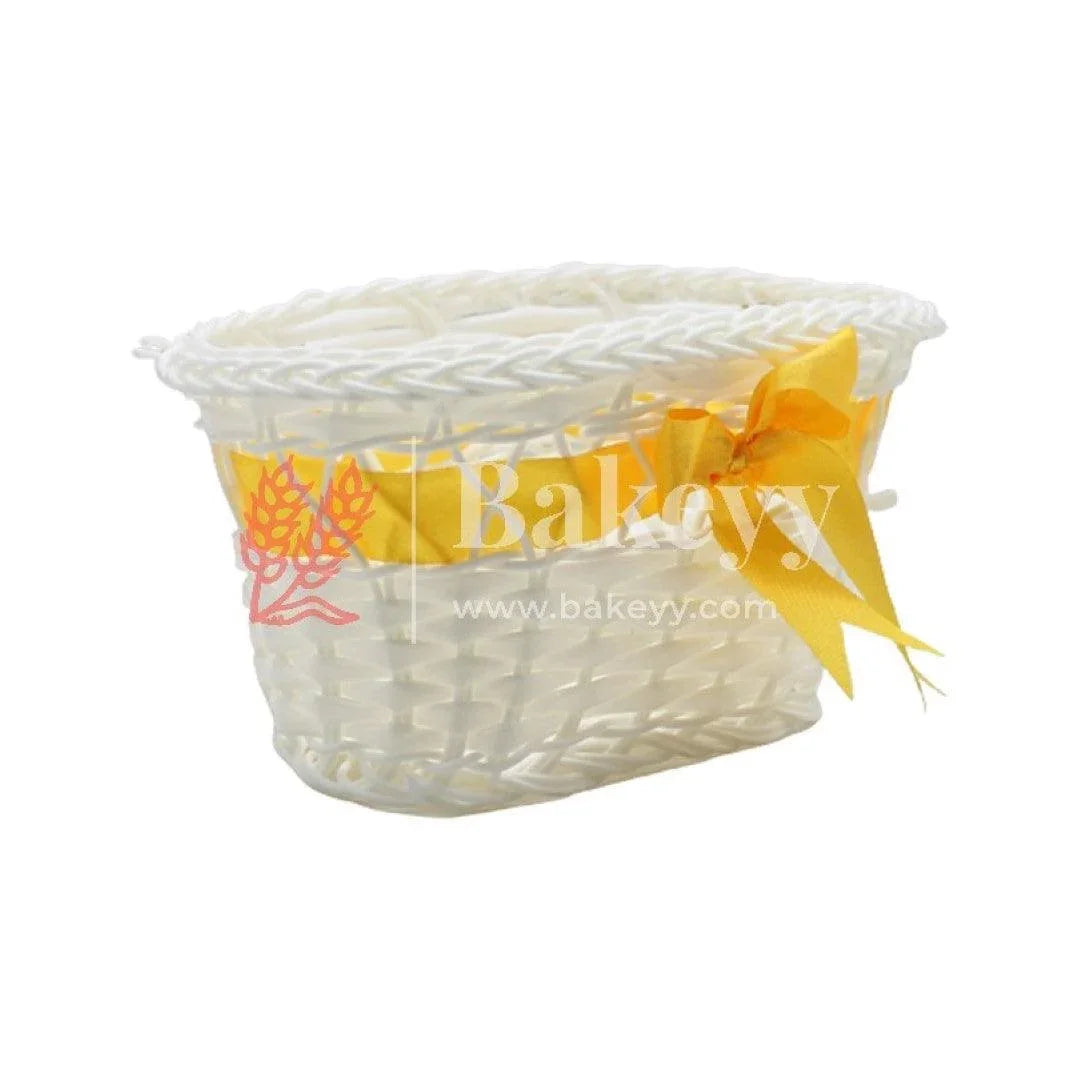 Gold Color Imitated Idyllic Weaving Basket Storage | Home Decoration - Bakeyy.com - India - Gold Color Imitated Idyllic Weaving Basket Storage | Home Decoration - Default Title