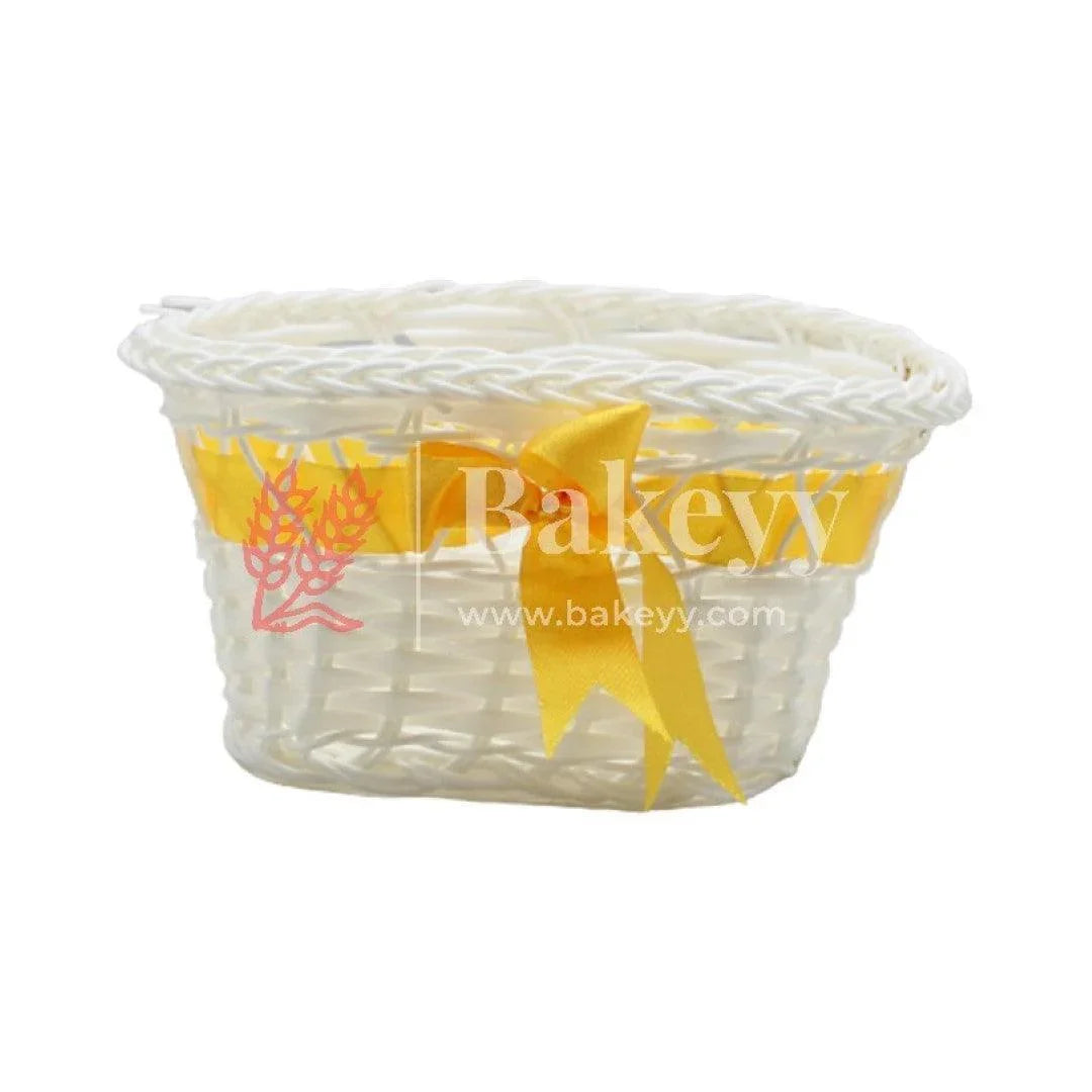 Gold Color Imitated Idyllic Weaving Basket Storage | Home Decoration - Bakeyy.com - India - Gold Color Imitated Idyllic Weaving Basket Storage | Home Decoration - Default Title