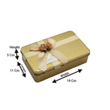 Gold Rectangle Empty Decorative Tin Box | Gift Box | Chocolate Box | Sweet Box | Jewellery Box | Luxury Box | Pack of 4 - Bakeyy.com - India - Gold Rectangle Empty Decorative Tin Box | Gift Box | Chocolate Box | Sweet Box | Jewellery Box | Luxury Box | Pack of 4 - Default Title