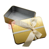 Gold Rectangle Empty Decorative Tin Box | Gift Box | Chocolate Box | Sweet Box | Jewellery Box | Luxury Box | Pack of 5 - Bakeyy.com - India - Gold Rectangle Empty Decorative Tin Box | Gift Box | Chocolate Box | Sweet Box | Jewellery Box | Luxury Box | Pack of 5 - Default Title