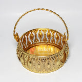 4 inch| Gold Plated Decorative Baskets For Gifts - Gift Baskets For Dry Fruits ,Gift Hampers, Return Gift for wedding, Anniversary, Birthday, house warming - Bakeyy.com - India - 4 inch| Gold Plated Decorative Baskets For Gifts - Gift Baskets For Dry Fruits ,Gift Hampers, Return Gift for wedding, Anniversary, Birthday, house warming - Default Title