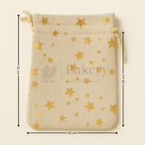 Golden Foil Printed Jute Bags | Available in 3 Sizes | Assorted Print Designs | Pack of 10