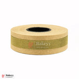 311 |9mtr Natural Jute Ribbon with Gold | jute Material | Gift Wrapping & Crafts