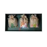 Christmas Hamper Box with Jute Bags | Perfect for Holiday Gifting| Storage and Decor - Bakeyy.com - India - Christmas Hamper Box with Jute Bags | Perfect for Holiday Gifting| Storage and Decor - Red