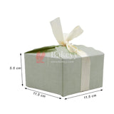 Grey Gift Box for Presents, 10 Pack Empty Kraft Gift Boxes with Ribbon For Packaging Candy, Cookie, Chocolate | Pack of 10 - Bakeyy.com - India - Grey Gift Box for Presents, 10 Pack Empty Kraft Gift Boxes with Ribbon For Packaging Candy, Cookie, Chocolate | Pack of 10 - Large (12x12x6 cm)