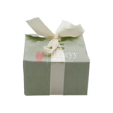 Grey Gift Box for Presents, 10 Pack Empty Kraft Gift Boxes with Ribbon For Packaging Candy, Cookie, Chocolate | Pack of 10 - Bakeyy.com - India - Grey Gift Box for Presents, 10 Pack Empty Kraft Gift Boxes with Ribbon For Packaging Candy, Cookie, Chocolate | Pack of 10 - Large (12x12x6 cm)