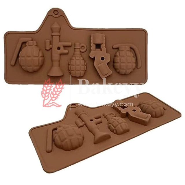 Grenade Shape Chocolate Bar Mould - Bakeyy.com - India - Grenade Shape Chocolate Bar Mould - Default Title