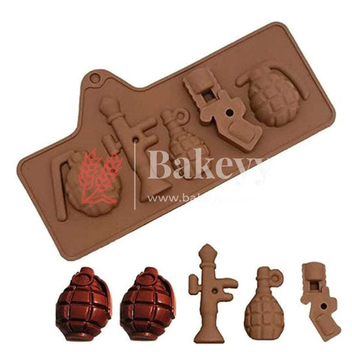 Grenade Shape Chocolate Bar Mould - Bakeyy.com