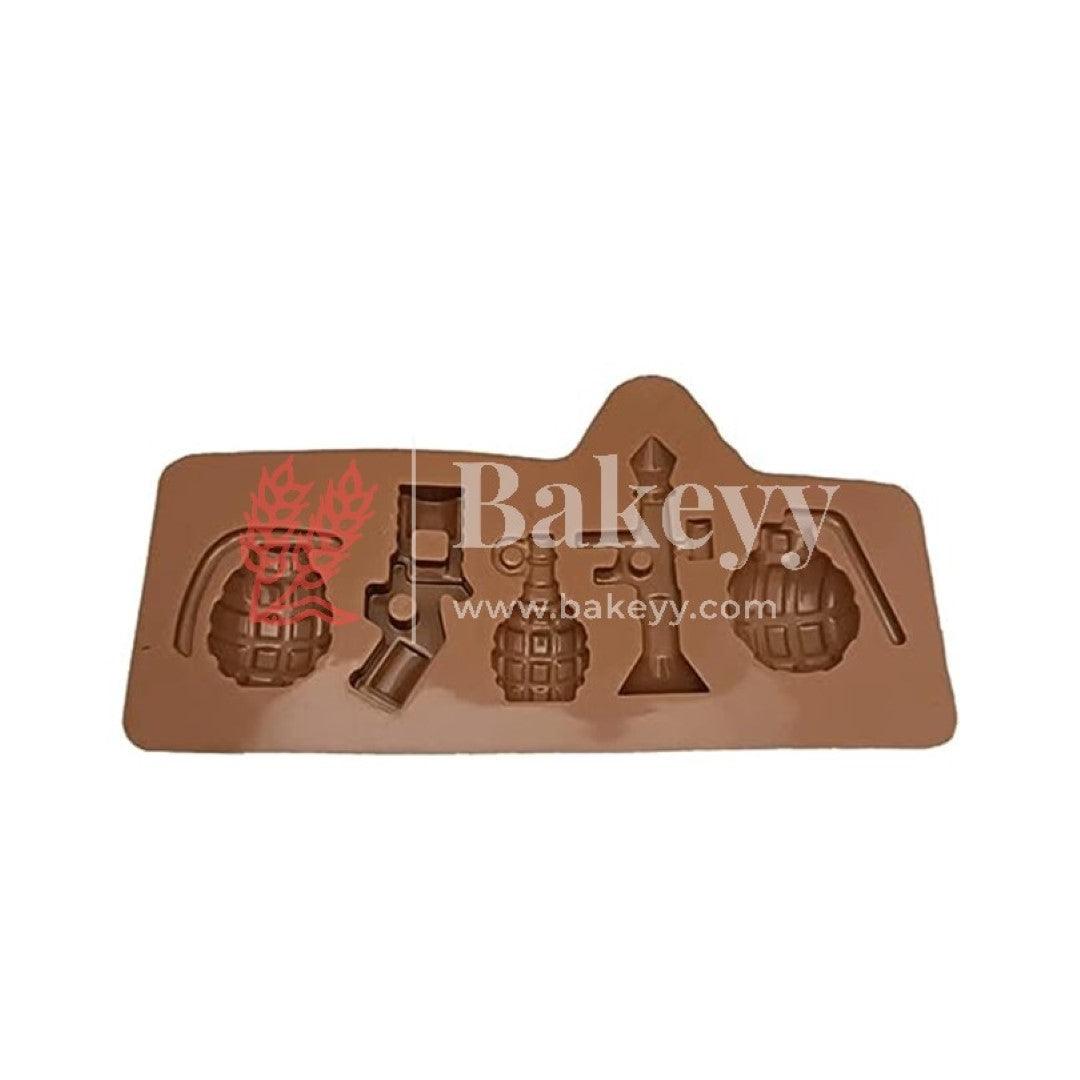 Grenade Shape Chocolate Bar Mould - Bakeyy.com - India - Grenade Shape Chocolate Bar Mould - Default Title