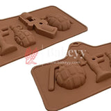 Grenade Shape Chocolate Bar Mould - Bakeyy.com - India - Grenade Shape Chocolate Bar Mould - Default Title