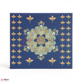 250g (6x5.5x1.5 Inch) Premium Blue Festive Sweet Box with Golden Base | Rigid Sweet Box with Golden Interior Pack Of 1