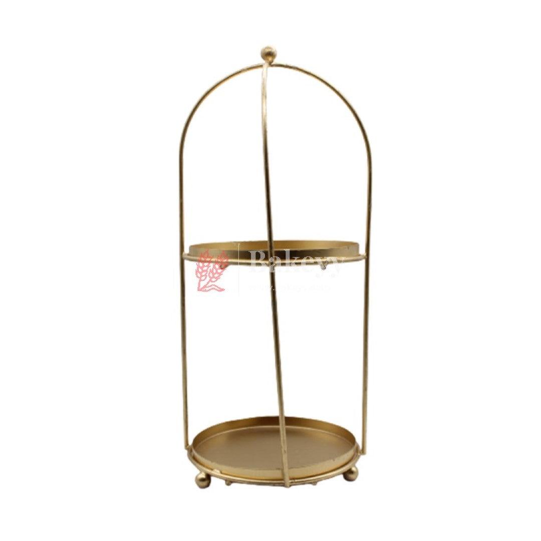 Handicrafts Gold Metal Cake Stand – Tier Cake Stand – Side Bar Floating Tier Spacer - Bakeyy.com - India - Handicrafts Gold Metal Cake Stand – Tier Cake Stand – Side Bar Floating Tier Spacer - Default Title