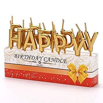 Happy Birthday Candles Cake | 13 pcs | For Birthday, Baby Shower, Wedding Party &amp; Cake Decoration - Bakeyy.com - India - Happy Birthday Candles Cake | 13 pcs | For Birthday, Baby Shower, Wedding Party &amp; Cake Decoration - Default Title