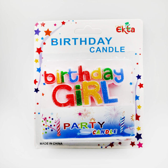 Happy Birthday Girl | 1 pcs | For Birthday, &amp; Cake Decoration - Bakeyy.com - India - Happy Birthday Girl | 1 pcs | For Birthday, &amp; Cake Decoration - Default Title