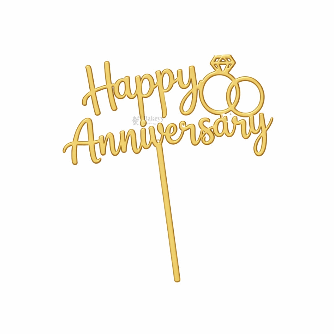 4" inch Happy Anniversary Cake Topper D1 | Pack of 5