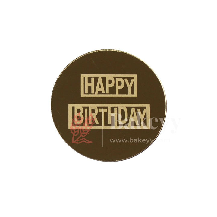 Coin Happy Birthday Topper | Gold Color | Pack Of 5 | - Bakeyy.com - India - Coin Happy Birthday Topper | Gold Color | Pack Of 5 | - Default Title