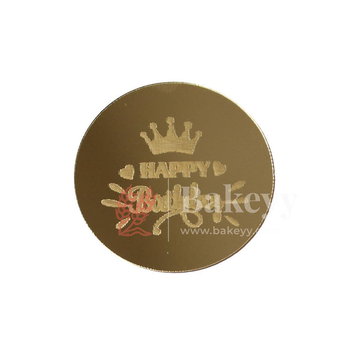 Coin Happy Birthday Topper | Gold Color | Pack Of 5 | - Bakeyy.com - India - Coin Happy Birthday Topper | Gold Color | Pack Of 5 | - Default Title