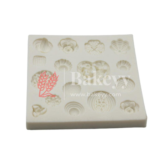 Heart & Flowers Fondant Mould | Marzipan Mould - Bakeyy.com - India - Heart & Flowers Fondant Mould | Marzipan Mould - Default Title