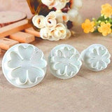 Heart Flower Plunger Cutter Fondant Mould 3 pcs - Bakeyy.com - India - Heart Flower Plunger Cutter Fondant Mould 3 pcs - Default Title