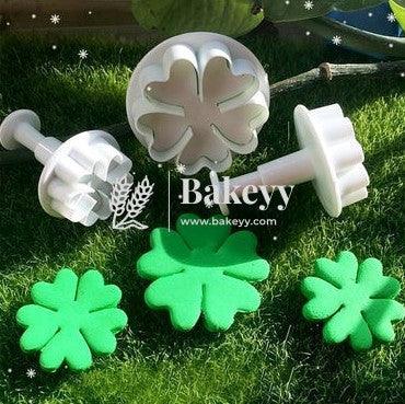 Heart Flower Plunger Cutter Fondant Mould 3 pcs - Bakeyy.com - India - Heart Flower Plunger Cutter Fondant Mould 3 pcs - Default Title