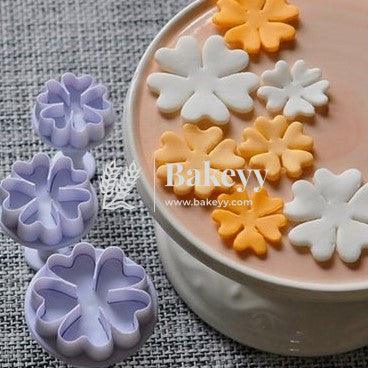 Heart Flower Plunger Cutter Fondant Mould 3 pcs - Bakeyy.com - India - Heart Flower Plunger Cutter Fondant Mould 3 pcs - Default Title