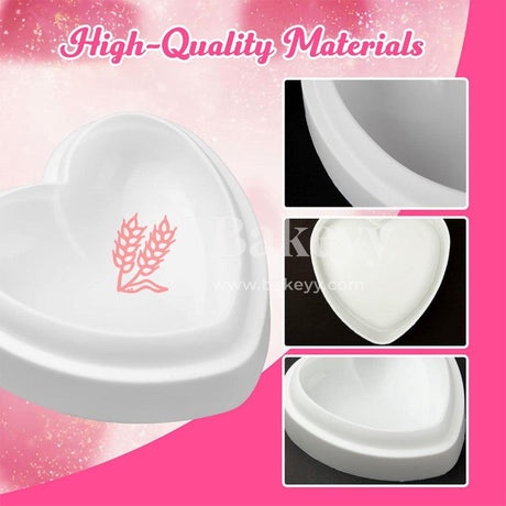 Heart Shaped Silicone Mould | Cake Mould Fondant Decorating Cake - Bakeyy.com - India - Heart Shaped Silicone Mould | Cake Mould Fondant Decorating Cake - Default Title