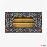 One Kg Sweet Box | 12x7x1.5 Inch | Premium Decorative Dry Fruit & Sweet Box – 4 Compartment Gift Packaging | 1 Piece