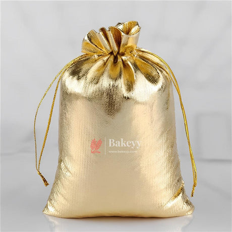 8x12 Inch Gold Drawstring Organza Jewelry Pouches Wedding Party Christmas Favor Gift Candy Chocolate Bags| Premium Gold Metallic Drawstring Gift Bags – Versatile and Stylish Packaging |Pack of 50| - Bakeyy.com - India - 8x12 Inch Gold Drawstring Organza Jewelry Pouches Wedding Party Christmas Favor Gift Candy Chocolate Bags| Premium Gold Metallic Drawstring Gift Bags – Versatile and Stylish Packaging |Pack of 50| - Default Title