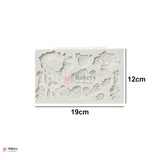 146 | Vintage Floral Garland Silicone Fondant Mould | 19x12cm