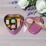 Small | Baby Pink Heart Empty Decorative Tin Box | Gift Box | Chocolate Box | Sweet Box | Jewellery Box | Luxury Box | Pack of 12