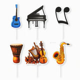 Hobbies & Lifestyle Cake Toppers | Fun Hobby-Themed Decor Picks | Assorted Adult Theme Pack | Pack of 6