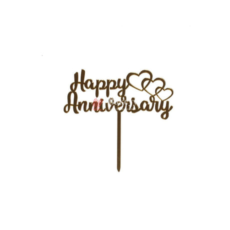 5 Inch Cake Topper Happy Anniversary - Bakeyy.com - India - 5 Inch Cake Topper Happy Anniversary - Default Title