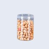 Transparent Storage Jar with Lid | Cookie Jar | Pack of 10 | Airtight and Reusable | Multi Purpose Jar | - Bakeyy.com - India - Transparent Storage Jar with Lid | Cookie Jar | Pack of 10 | Airtight and Reusable | Multi Purpose Jar | - 500ml x11x8