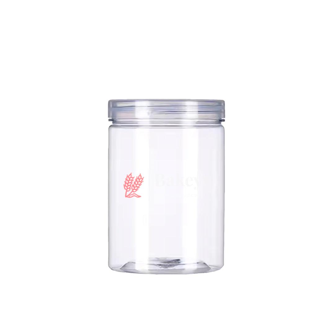 Transparent Storage Jar with Lid | Cookie Jar | Pack of 10 | Airtight and Reusable | Multi Purpose Jar |