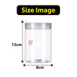 Transparent Storage Jar with Lid | Cookie Jar | Pack of 10 | Airtight and Reusable | Multi Purpose Jar | - Bakeyy.com - India - Transparent Storage Jar with Lid | Cookie Jar | Pack of 10 | Airtight and Reusable | Multi Purpose Jar | - 800ml x15x8