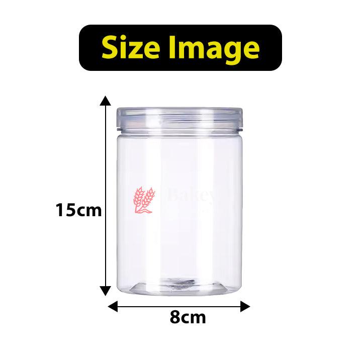 Transparent Storage Jar with Lid | Cookie Jar | Pack of 10 | Airtight and Reusable | Multi Purpose Jar |