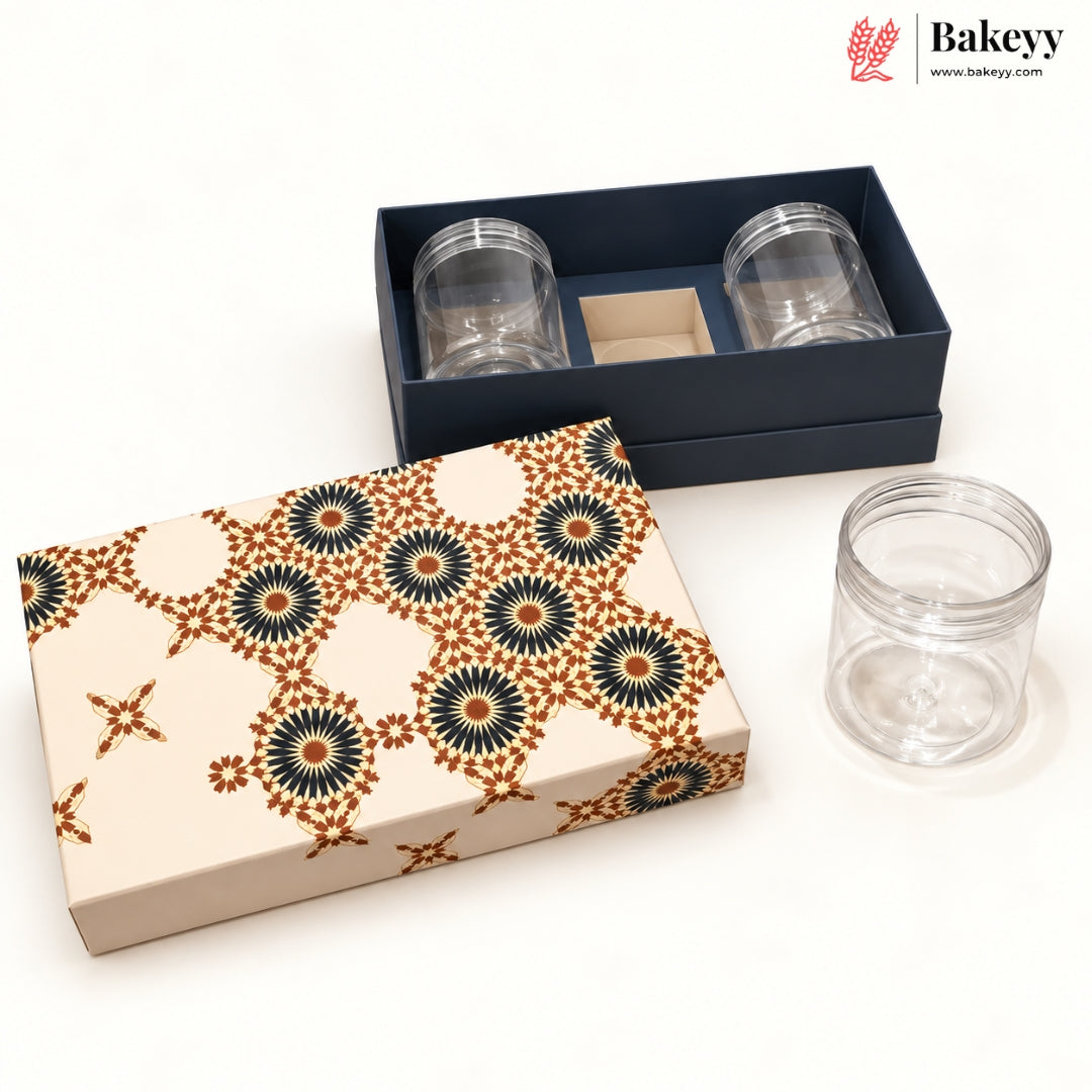 250ml 3-Jars | Small | Traditional Printed Gift Hamper Box | Pack of 1