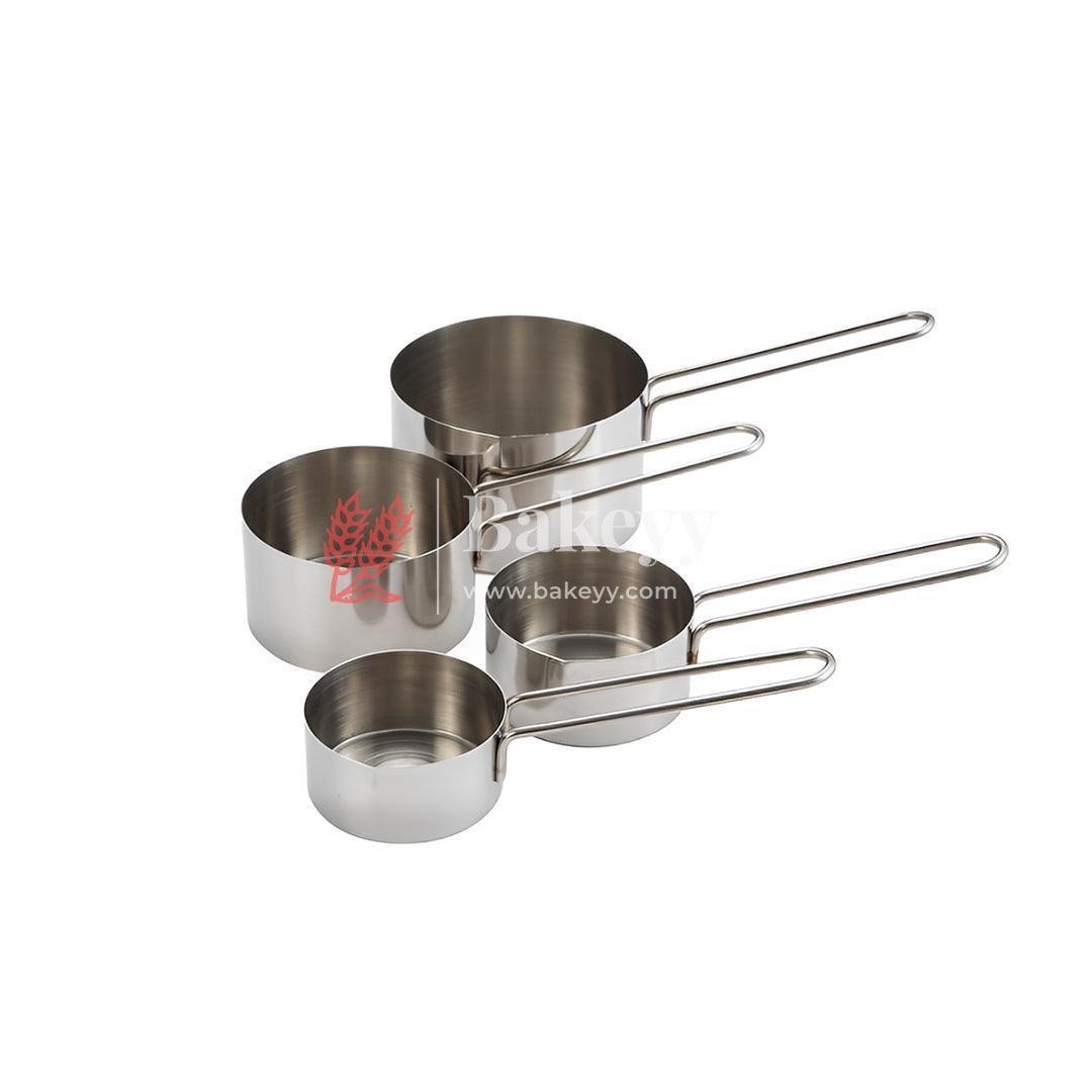 4 Piece Measuring Cup Set Stainless Steel - Bakeyy.com - India - 4 Piece Measuring Cup Set Stainless Steel - Default Title