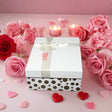 24x16x6.5 cm | Valentine Gift |Rectangle Shape Gift Box with Ribbon | Grey | Pink | White | Red (Medium) (Copy) - Bakeyy.com - India - {{ variant.name }}