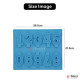 Number Silicone Mold  | Reusable Fondant, Chocolate & Candle Mold | Cake Topper Number Mould